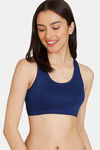 Zivame Girls Double Layered Non Wired Full Coverage Racerback Beginner Sports Bra (Pack of 2) - Multicolor — thumbnail 5